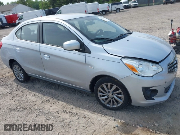 2019 Mitsubishi Mirage ES z VIN ML32F3FJ0KHF00792, wystawiony jako IAAI lot #42216324 z przebiegiem 83 341 mil mil oraz . Historia ofert i sprzedaży dostępna na DreamBid. Obrazek 1.