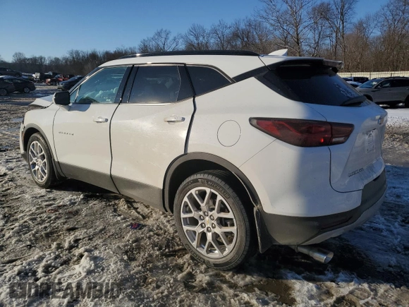 2023 Chevrolet Blazer LT with VIN 3GNKBJRS3PS101492, listed as a Copart auction lot 88946285 with 9,918 mi miles and Salvage title. Bid and sale history available at DreamBid. Image 2.