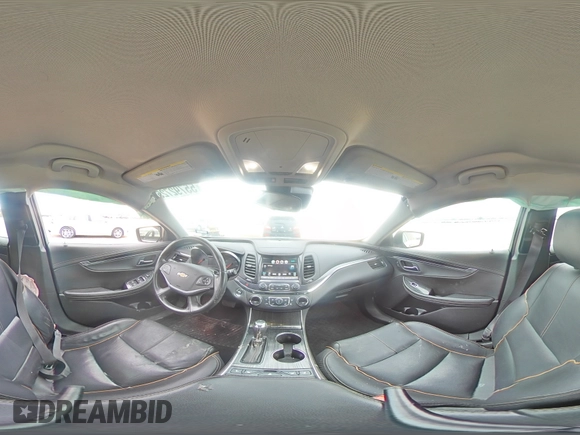 2016 Chevrolet Impala LTZ with VIN 2G1145S35G9182297, listed as a Copart auction lot 55792725 with 104,686 mi miles and Salvage title. Bid and sale history available at DreamBid. Image 14.
