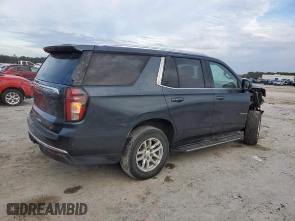 2021 Chevrolet Tahoe LT with VIN 1GNSCNKD5MR252123, listed as a Copart auction lot 42582425 with 114,130 mi miles and Salvage title. Bid and sale history available at DreamBid. Image 3.