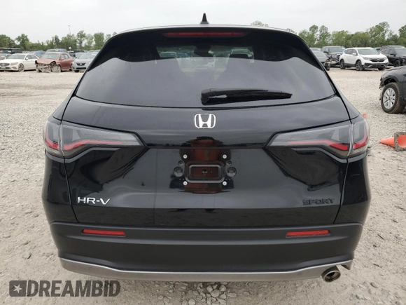 2024 Honda HR-V Sport with VIN 3CZRZ1H50RM762011, listed as a Copart auction lot 51930685 with 13,378 mi miles and Salvage Title. Bid and sale history available at carsss.com. Image 6.
