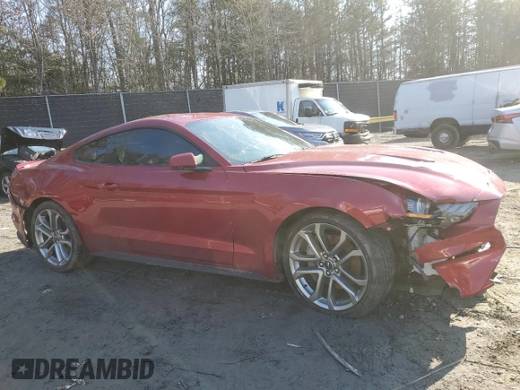 2022 Ford Mustang GT with VIN 1FA6P8CF0N5122491, listed as a Copart auction lot 43570605 with 18,876 mi miles and Salvage Title. Bid and sale history available at carsss.com. Image 4.