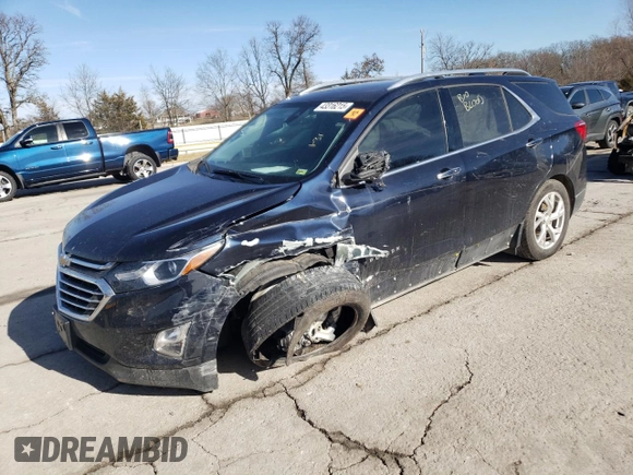 2020 Chevrolet Equinox Premier z VIN 3GNAXNEV9LS732844, wystawiony jako Copart lot #43316215 z przebiegiem 67 330 mil mil oraz Szkoda całkowita • Salvage title. Historia ofert i sprzedaży dostępna na DreamBid. Obrazek 1.