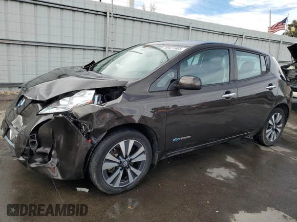 2017 Nissan LEAF S with VIN 1N4BZ0CP8HC302398, listed as a Copart auction lot 50421905 with 31,220 mi miles and Salvage Title. Bid and sale history available at carsss.com. Image 1.