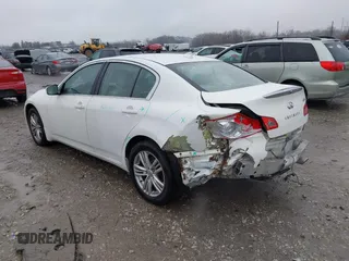 2011 Infiniti G25 Sedan x with VIN JN1DV6AR3BM652760, listed as a IAAI auction lot 41446608 with 89,155 mi miles. Bid and sale history available at carsss.com. Image 3.