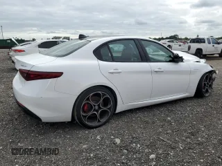 2023 Alfa Romeo Giulia Veloce with VIN ZARFANBNXP7670966, listed as a Copart auction lot 80706434 with 19,459 mi miles and Salvage title. Bid and sale history available at DreamBid. Image 3.