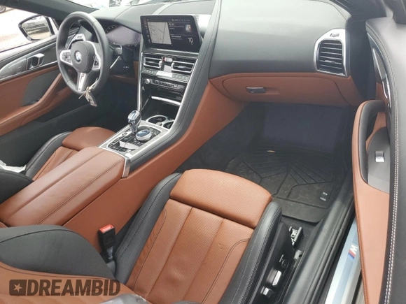 2024 BMW 8 Series 840i with VIN WBADZ4C08RCN02225, listed as a Copart auction lot 63132815 with 5,135 mi miles and Salvage title. Bid and sale history available at DreamBid. Image 8.