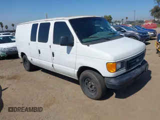 2006 Ford Econoline Cargo with VIN 1FTRE14W56HA74084, listed as a IAAI auction lot 42538155 with 319,655 mi miles and . Bid and sale history available at DreamBid. Image 1.