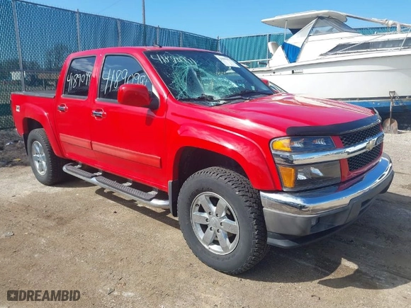 2012 Chevrolet Colorado LT w/2LT with VIN 1GCHTDFE9C8149808, listed as a IAAI auction lot 41890991 with 47,552 mi miles. Bid and sale history available at carsss.com. Image 1.