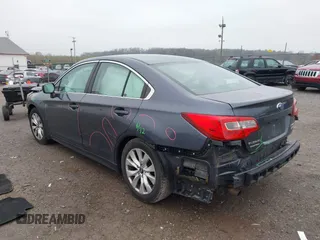 2017 Subaru Legacy with VIN 4S3BNAB60H3007395, listed as a IAAI auction lot 42011789 with 171,508 mi miles. Bid and sale history available at carsss.com. Image 3.