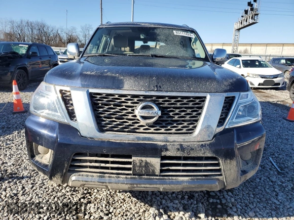 2019 Nissan Armada SV with VIN JN8AY2NC5K9584202, listed as a Copart auction lot 85111424 with Not Provided miles and Salvage Title. Bid and sale history available at carsss.com. Image 5.