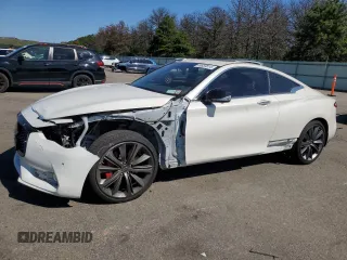 2021 Infiniti Q60 Red Sport 400 with VIN JN1FV7LL3MM560753, listed as a Copart auction lot 69859814 with 38,625 mi miles and Salvage title. Bid and sale history available at DreamBid. Image 1.