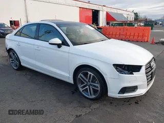 2020 Audi A3 Sedan Premium with VIN WAUAUGFF8LA104292, listed as a IAAI auction lot 37879554 with 28,202 mi miles. Bid and sale history available at carsss.com. Image 1.