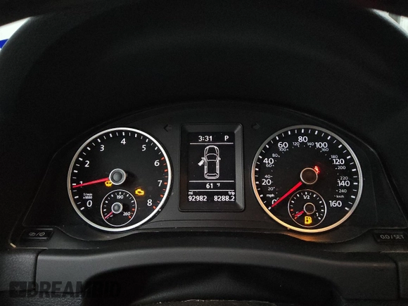 2016 Volkswagen Tiguan S with VIN WVGBV7AX8GW006260, listed as a Copart auction lot 51260635 with 92,982 mi miles and Clean Title. Bid and sale history available at DreamBid. Image 9.