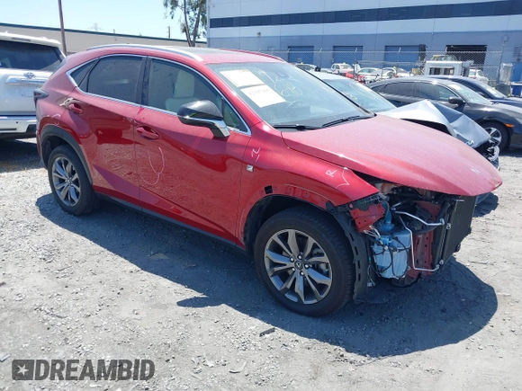 2020 Lexus NX 300 F Sport with VIN JTJSARBZ0L5016337, listed as a IAAI auction lot 42397965 with 45,414 mi miles and . Bid and sale history available at DreamBid. Image 1.