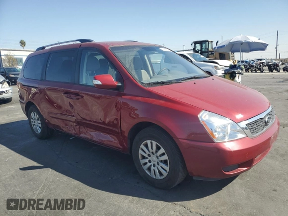 2011 Kia Sedona LX with VIN KNDMG4C75B6410550, listed as a Copart auction lot 76997744 with 74,659 mi miles and Salvage Title. Bid and sale history available at carsss.com. Image 4.