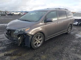 2015 Toyota Sienna SE with VIN 5TDXK3DC2FS540681, listed as a IAAI auction lot 41192481 with 108,782 mi miles and . Bid and sale history available at DreamBid. Image 18.