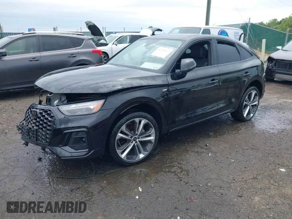 2023 Audi Q5 Sportback S line Prestige with VIN WA16AAFY7P2090802, listed as a IAAI auction lot 42326832 with Not provided miles and . Bid and sale history available at DreamBid. Image 2.