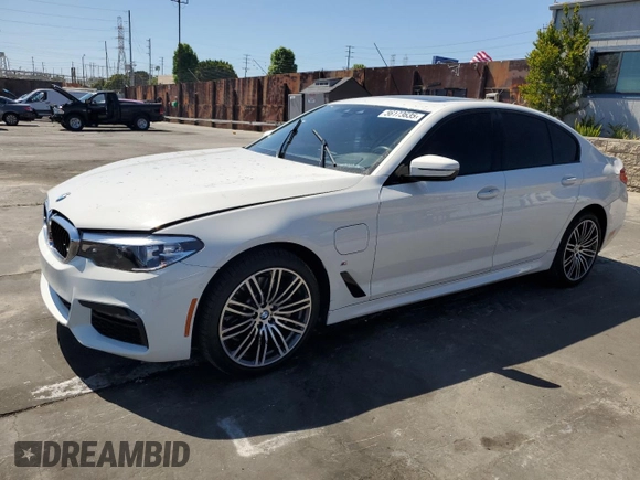 2020 BMW 5 Series 530e with VIN WBAJA9C04LCD22175, listed as a Copart auction lot 56173635 with 64,371 mi miles and Salvage title. Bid and sale history available at DreamBid. Image 1.