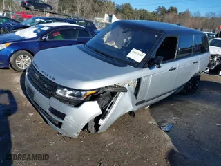 2017 Land Rover Range Rover with VIN SALGS2FE3HA341835, listed as a IAAI auction lot 41433389 with 95,879 mi miles. Bid and sale history available at carsss.com. Image 2.