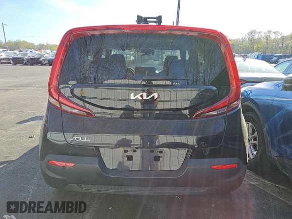 2022 Kia Soul LX with VIN KNDJ23AU8N7184684, listed as a Copart auction lot 53359015 with 52,388 mi miles and Salvage Title. Bid and sale history available at carsss.com. Image 6.