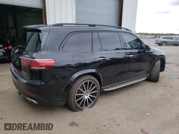 2020 Mercedes-Benz GLS with VIN 4JGFF8GE6LA215207, listed as a Copart auction lot 36638943 with 23,222 mi miles. Bid and sale history available at carsss.com. Image 3.