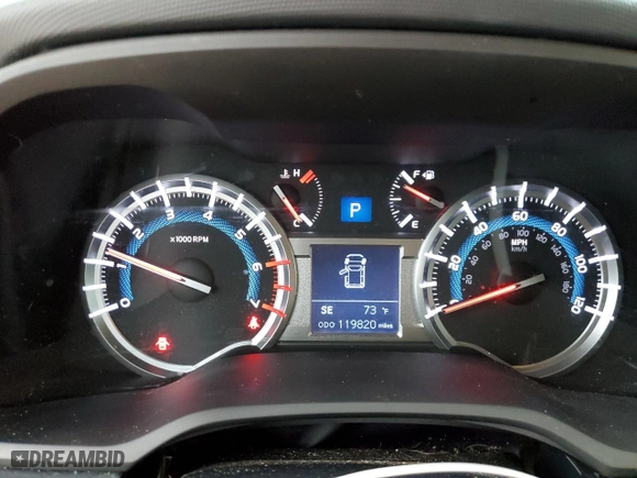 2017 Toyota 4Runner SR5 with VIN JTEZU5JR9H5153864, listed as a Copart auction lot 74784964 with 119,820 mi miles and Salvage Title. Bid and sale history available at carsss.com. Image 9.