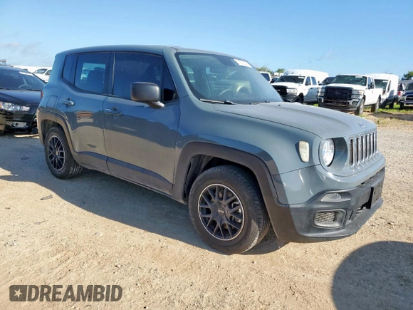 2017 Jeep Renegade Sport with VIN ZACCJAAB6HPG17327, listed as a Copart auction lot 61271045 with 86,675 mi miles and Clean title. Bid and sale history available at DreamBid. Image 4.