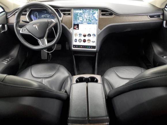 2013 Tesla Model S with VIN 5YJSA1CG7DFP03882, listed as a Copart auction lot 50953355 with 155291 miles and Clean Title. Bid and sale history available at carsss.com. Image 8.