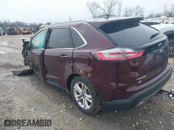 2020 Ford Edge SEL with VIN 2FMPK4J90LBB62772, listed as a IAAI auction lot 41951868 with 1 mi miles. Bid and sale history available at carsss.com. Image 3.