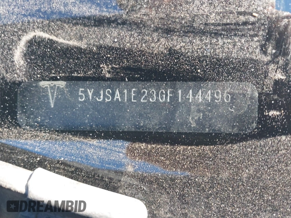2016 Tesla Model S 90D с VIN 5YJSA1E23GF144496, выставлен на аукционе IAAI как лот 41372621 с пробегом 34 832 миль миль и . История ставок и продаж доступна на DreamBid. Изображение 9.