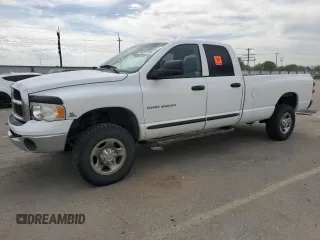 2005 Dodge 2500 SLT with VIN 3D7KS28CX5G777386, listed as a Copart auction lot 56597695 with 265,735 mi miles and Salvage title. Bid and sale history available at DreamBid. Image 1.