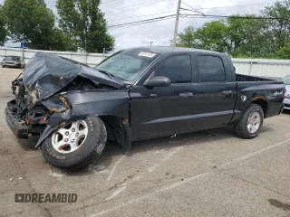 2006 Dodge Dakota SLT with VIN 1D7HW48N56S641575, listed as a Copart auction lot 60141125 with 135,482 mi miles and Salvage title. Bid and sale history available at DreamBid. Image 1.
