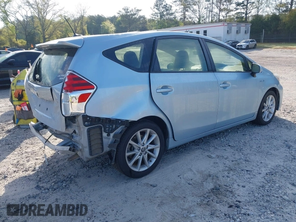 2016 Toyota Prius v Two with VIN JTDZN3EU2GJ042440, listed as a IAAI auction lot 42008316 with 160,000 mi miles. Bid and sale history available at carsss.com. Image 4.