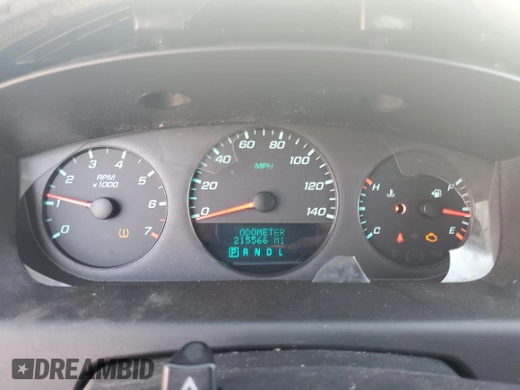 2012 Chevrolet Impala LS Fleet with VIN 2G1WF5E34C1216542, listed as a Copart auction lot 43608895 with 215,566 mi miles and Salvage Title. Bid and sale history available at DreamBid. Image 9.