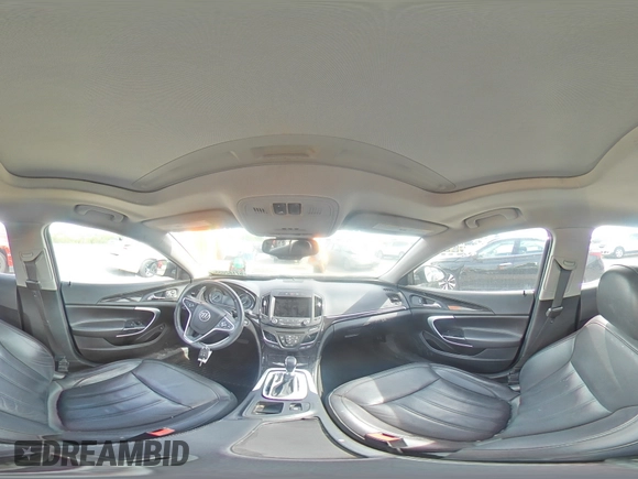 2014 Buick Regal Premium I with VIN 2G4GP5EX7E9201996, listed as a Copart auction lot 57182055 with 102,474 mi miles and Salvage title. Bid and sale history available at DreamBid. Image 14.