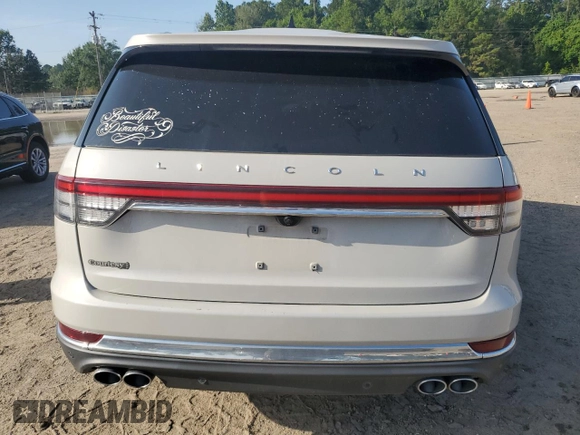 2021 Lincoln Aviator Reserve with VIN 5LM5J7WCXMGL13284, listed as a Copart auction lot 63084695 with 91,002 mi miles and Salvage title. Bid and sale history available at DreamBid. Image 6.