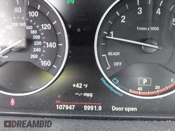 2015 BMW 3 Series 328i xDrive with VIN WBA3B3G53FNR88717, listed as a IAAI auction lot 41941261 with 107,947 mi miles and . Bid and sale history available at DreamBid. Image 16.