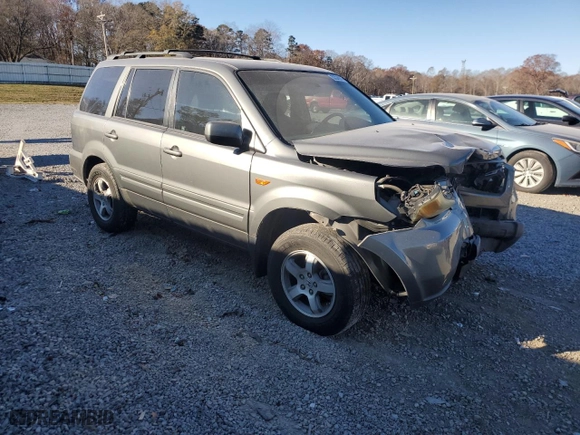 2007 Honda Pilot EX-L with VIN 5FNYF28517B000808, listed as a Copart auction lot 83336904 with 89,776 mi miles and Salvage Title. Bid and sale history available at carsss.com. Image 4.