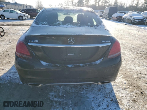 2020 Mercedes-Benz C 300 with VIN 55SWF8EBXLU327611, listed as a Copart auction lot 42050895 with 61,785 mi miles and Salvage Title. Bid and sale history available at DreamBid. Image 6.