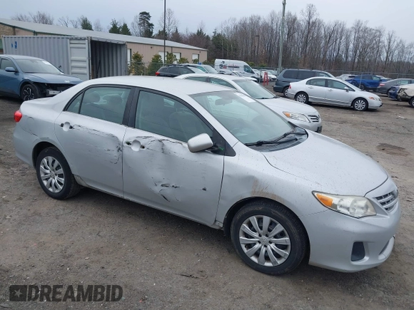 2013 Toyota Corolla L with VIN 2T1BU4EE1DC983663, listed as a IAAI auction lot 41541044 with 131,957 mi miles. Bid and sale history available at carsss.com. Image 1.