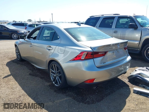 2016 Lexus IS 350 with VIN JTHBE1D20G5026749, listed as a IAAI auction lot 41990150 with 89,946 mi miles and . Bid and sale history available at DreamBid. Image 3.