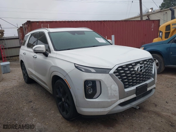 2021 Hyundai Palisade Limited with VIN KM8R54HE1MU294423, listed as a IAAI auction lot 41529375 with 75,477 mi miles. Bid and sale history available at carsss.com. Image 1.