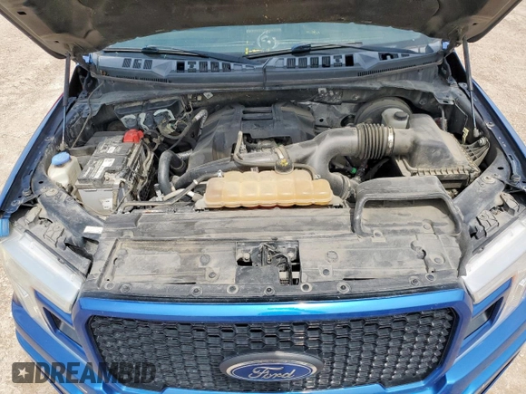 2018 Ford F-150 XL with VIN 1FTEW1CP3JKC81428, listed as a Copart auction lot 58023135 with 162,533 mi miles and Salvage title. Bid and sale history available at DreamBid. Image 11.