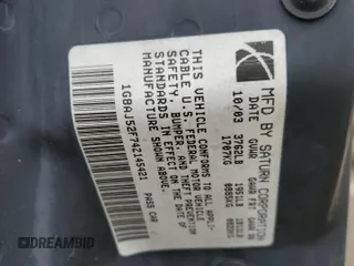 2004 Saturn ION ION 2 z VIN 1G8AJ52F74Z145421, wystawiony jako Copart lot #56174695 z przebiegiem 79 467 mil mil oraz Szkody całkowita. Historia ofert i sprzedaży dostępna na DreamBid. Obrazek 13.