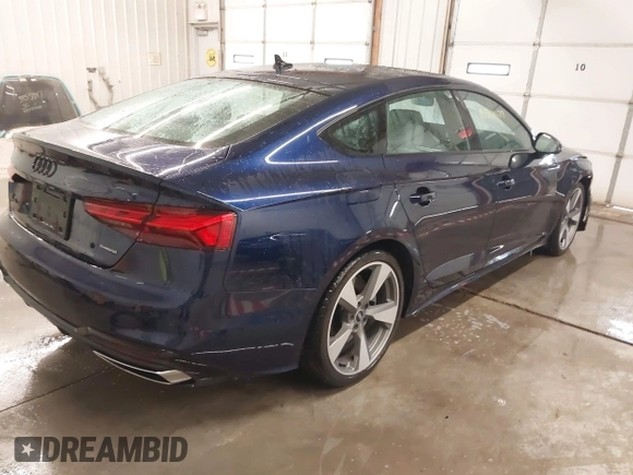 2021 Audi A5 Sportback S line Premium Plus with VIN WAUFACF59MA062909, listed as a IAAI auction lot 41601677 with 11,475 mi miles. Bid and sale history available at carsss.com. Image 4.