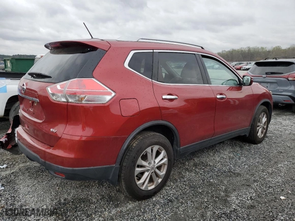 2015 Nissan Rogue S with VIN KNMAT2MT8FP557489, listed as a Copart auction lot 50289345 with 81,364 mi miles and Salvage Title. Bid and sale history available at carsss.com. Image 3.