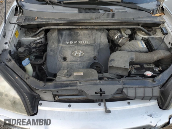2007 Hyundai Tucson SE with VIN KM8JN12D17U587870, listed as a Copart auction lot 80851704 with 185,437 mi miles and Salvage Title. Bid and sale history available at carsss.com. Image 12.