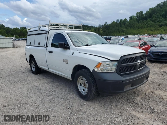 2019 Ram 1500 Tradesman with VIN 3C6JR7DG6KG508120, listed as a Copart auction lot 57776805 with 106,411 mi miles and Salvage title. Bid and sale history available at DreamBid. Image 4.