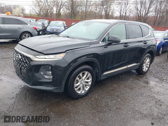 2019 Hyundai Santa Fe SE with VIN 5NMS23AD8KH008680, listed as a IAAI auction lot 42023218 with 67,745 mi miles and . Bid and sale history available at DreamBid. Image 2.
